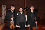 The Mithras Trio before the concert